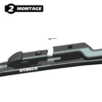 HYBROX FRONT Scheibenwischer für Toyota - Prius (2015 bis HEUTE)