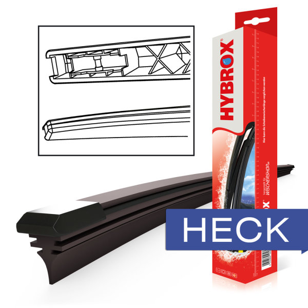HYBROX HECK Scheibenwischer für Volvo - XC90 (2014 bis HEUTE)