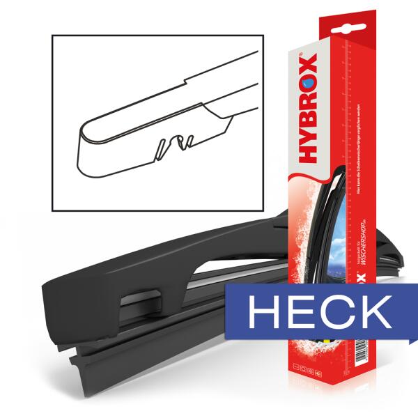 HYBROX HECK H104X Heck Scheibenwischer