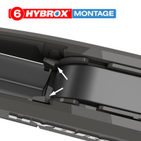 HYBROX FRONT Scheibenwischer für KIA - Carnival (2006 - 2020)